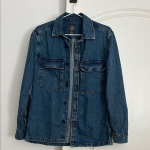 H&M Denim Button Down Overshirt